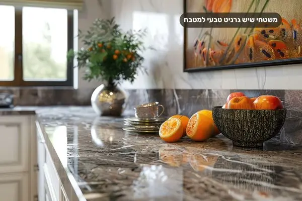 משטחי שיש גרניט טבעי למטבח
