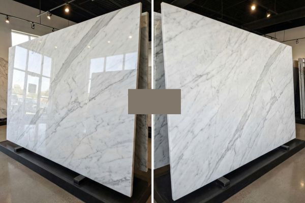 שיש מבריק לעומת שיש מט