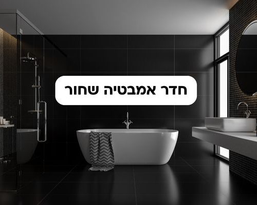 חדר אמבטיה שחור