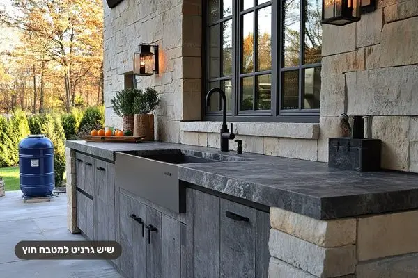 שיש גרניט למטבח חוץ