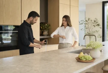 גובה שיש מטבח